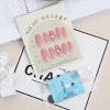 False nails, nail plates, nail patches, handcrafted nails, pink gradient gradient, medium and long trapezoidal ballet nails details Picture